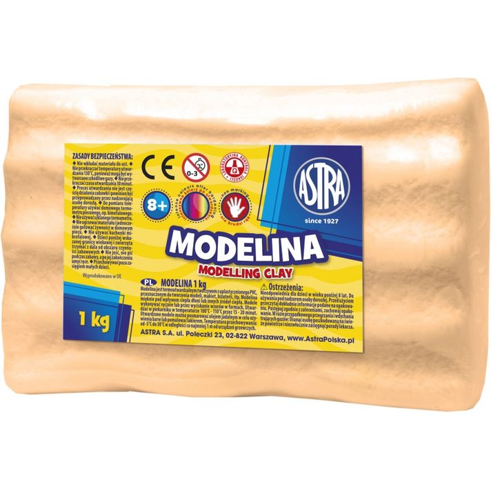 ASTRA - Modelovacia hmota do rúry MODELINA 1kg Karamelová, 304118004