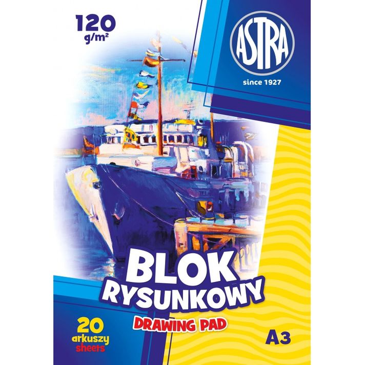 ASTRA - Náčrtník / skicár A3, 20 listov 120g/m2, 106119003