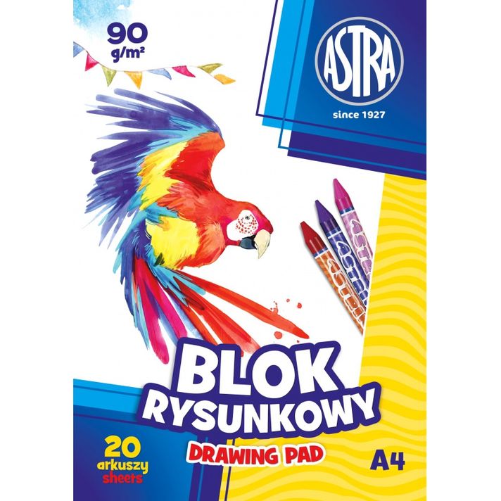 ASTRA - Náčrtník / skicár A4, 20 listov 90g/m2, 106119001