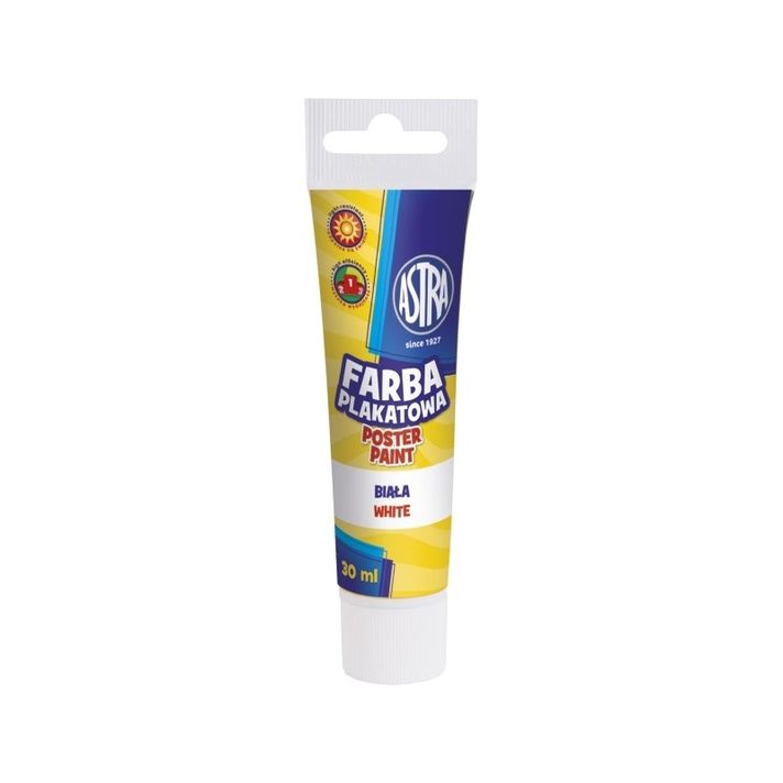 ASTRA - Temperová farba v tube 30ml BIELA, 83110904