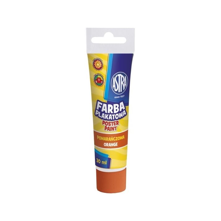 ASTRA - Temperová farba v tube 30ml ORANŽOVÁ, 301107001