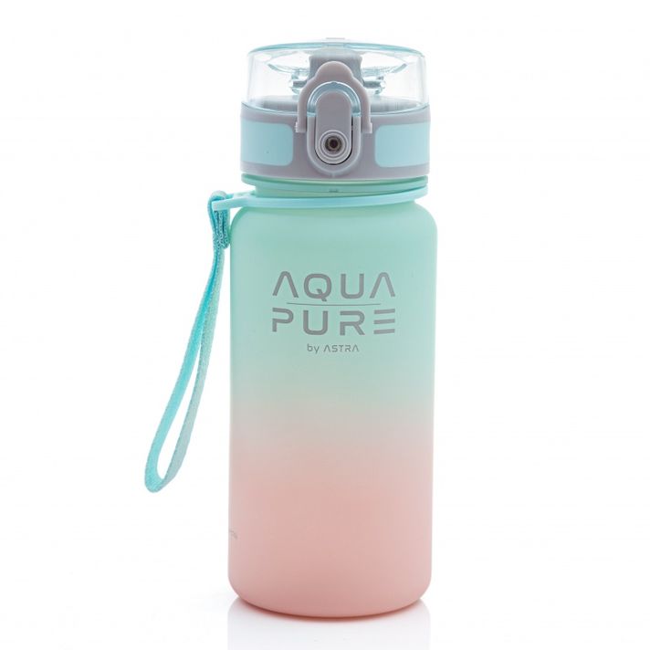 ASTRA - Zdravá fľaša AQUA PURE 400 ml - pink/mint, 511023002