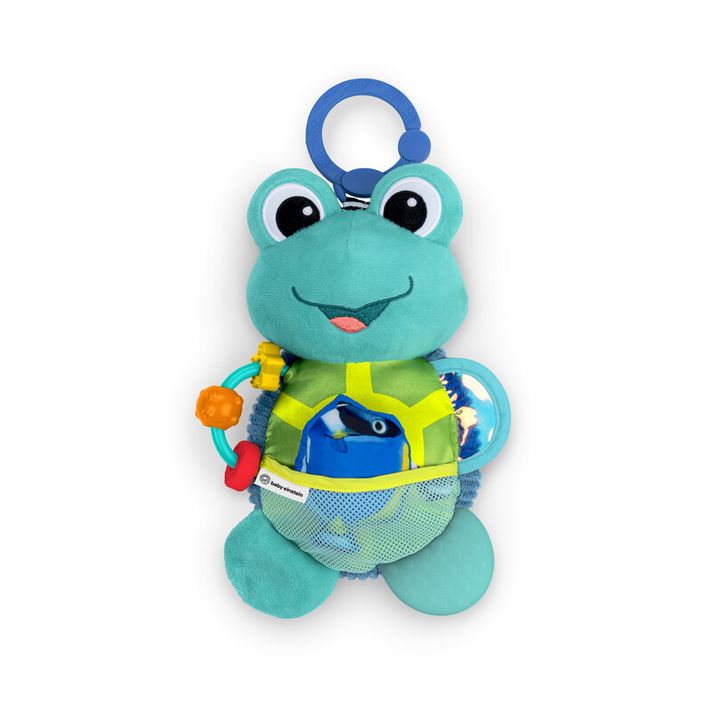 BABY EINSTEIN - Hračka aktívna na C krúžku korytnačka Neptune’s Sensory Sidekick™ 0m+