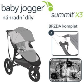 BABY JOGGER - BRZDA komplet SUMMIT X3