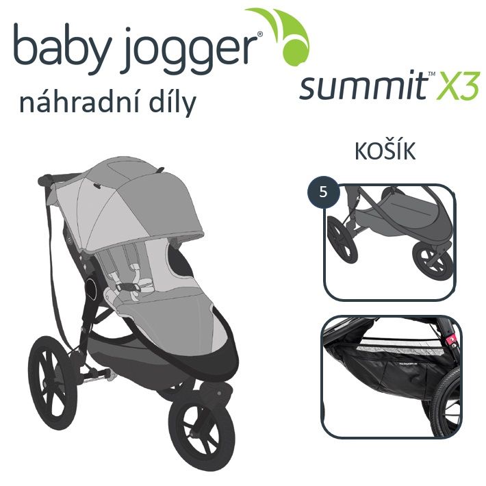 BABY JOGGER - KOŠÍK SUMMIT X3