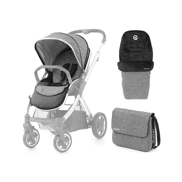 BABYSTYLE  - Oyster 2/ Max textilný set Wolf Grey 2019