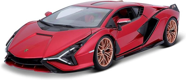 BBURAGO - 1:18 TOP Lamborghini Sián FKP 37 Red