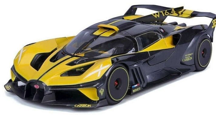 BBURAGO - 1:18 TOP Bugatti Bolide Yellow/Black