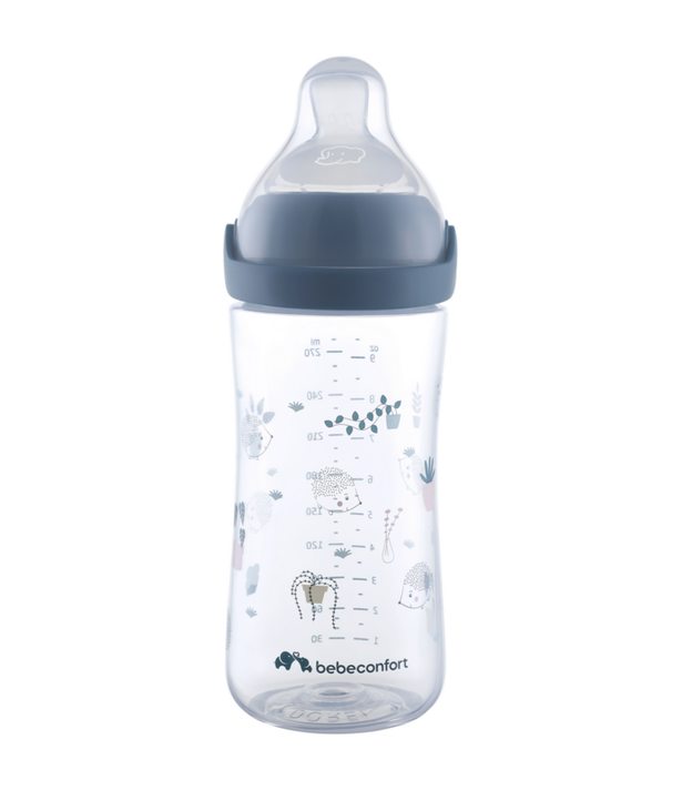 BEBECONFORT - Dojčenská fľaša Emotion Physio 270ml 0-12m + Blue