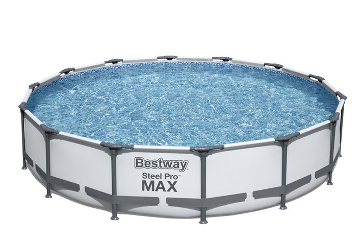 BESTWAY - Nadzemný bazén guľatý Steel Pro MAX, kartušová filtrácia, priemer 4,27m, výška 84cm