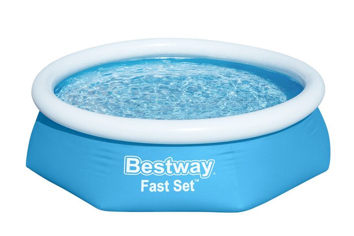BESTWAY - Nafukovací bazén Fast Set, kartušová filtrácia, 2,44m x 61cm