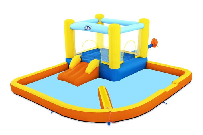 BESTWAY - Nafukovacie vodné centrum s trampolínou Beach Bounce Water Park 3,65m x 3,40m x 1,52m