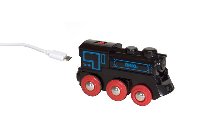 BRIO - El. lokomotíva nabíjacia cez mini USB kábel