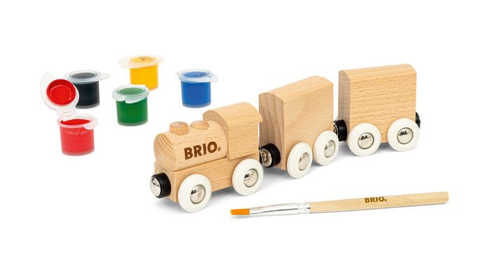 BRIO - Kreatívna sada vláčika a maliarskych potrieb