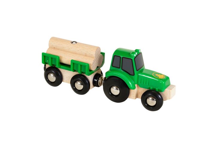BRIO - Traktor s prívesom a nákladom