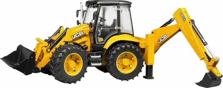 BRUDER - 02454 Traktor JCB 5CX s bagrom a nakladačom