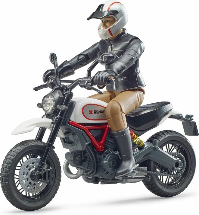 BRUDER - 63051 motorka Scrambler Ducati Desert Sled + figurka