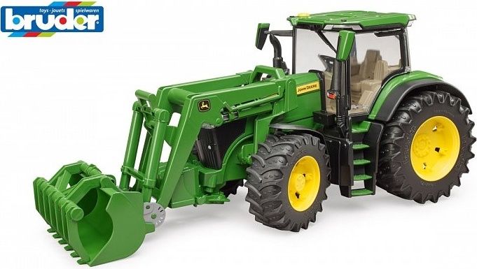 BRUDER - Farmer Traktor John Deere s predným nakladačom