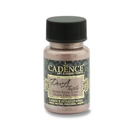 CADENCE - Textilná farba, metal. staroružová, 50 ml