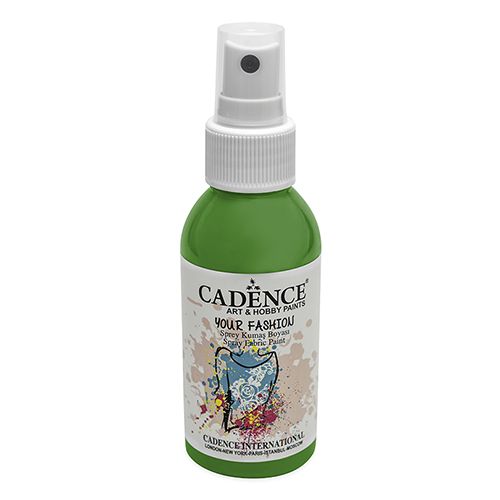 CADENCE - Textilná farba v spreji, zelená, 100ml