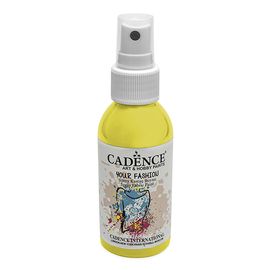 CADENCE - Textilná farba v spreji, žltá, 100ml