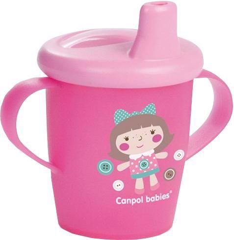 CANPOL BABIES - Hrnček nevylievací TOYS 250ml - ružový