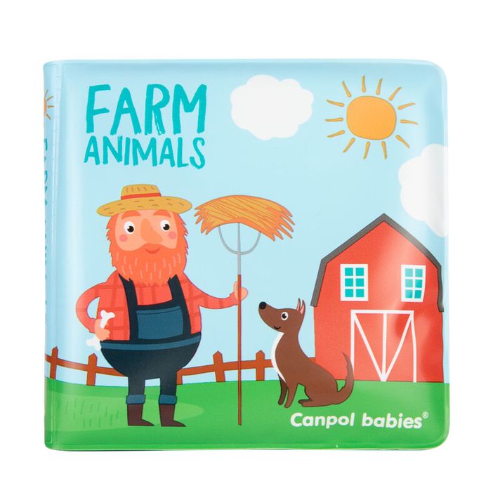 CANPOL BABIES - Knižka mäkká pískacia Farm Animals