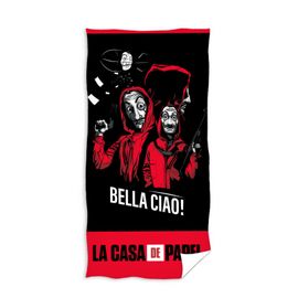 CARBOTEX - Bavlnená osuška 70/140cm MONEY HEIST (LA CASA DE PAPEL), LCDP211018