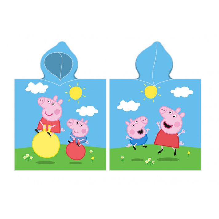 CARBOTEX - Bavlnené pončo 55/110cm Peppa Pig, PP223022