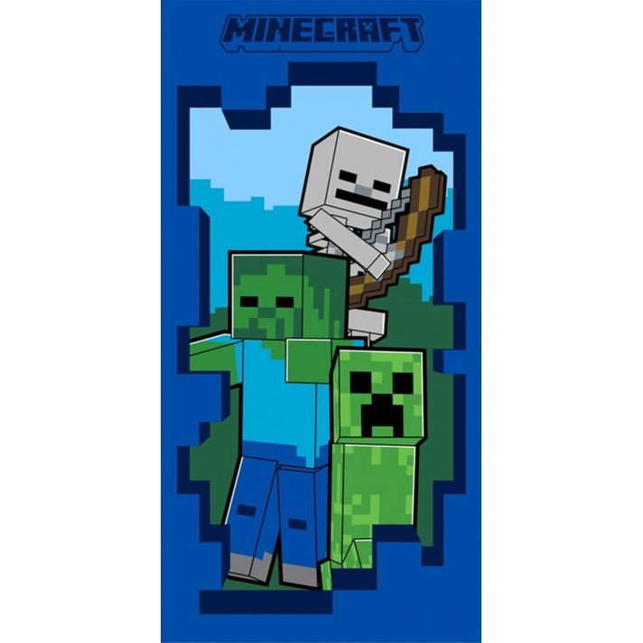 CARBOTEX - Detský uterák 30/50cm Minecraft, MC231512