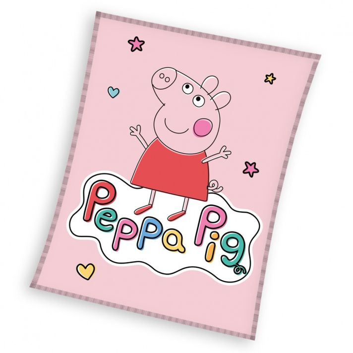 CARBOTEX - Mikroplyšová deka 110/140cm Peppa Pig, PP224051