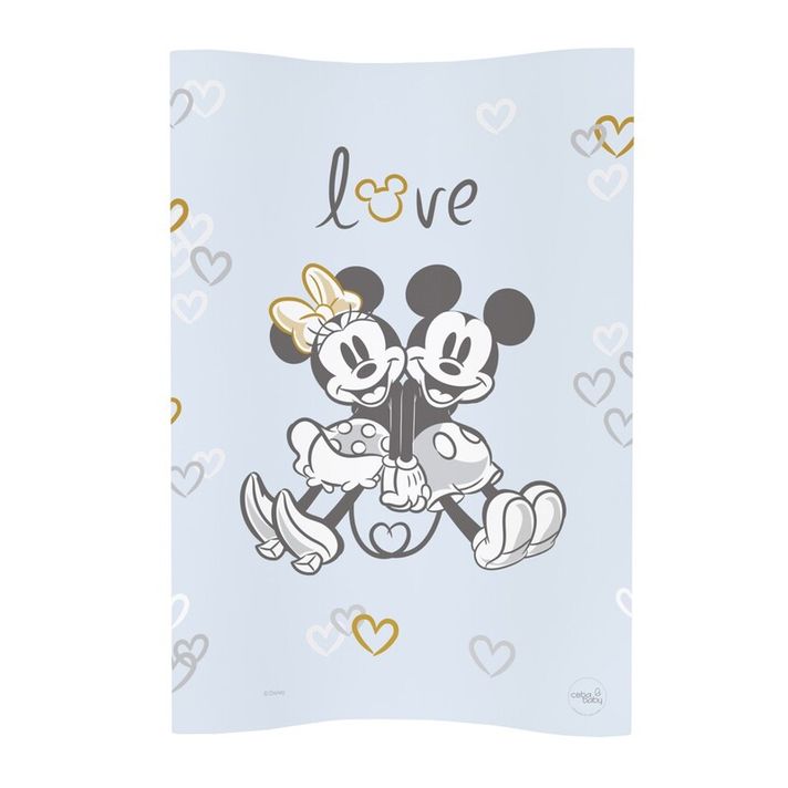 CEBA - Podložka prebaľovacia mäkká COSY 50x70 Disney Minnie&Mickey Blue