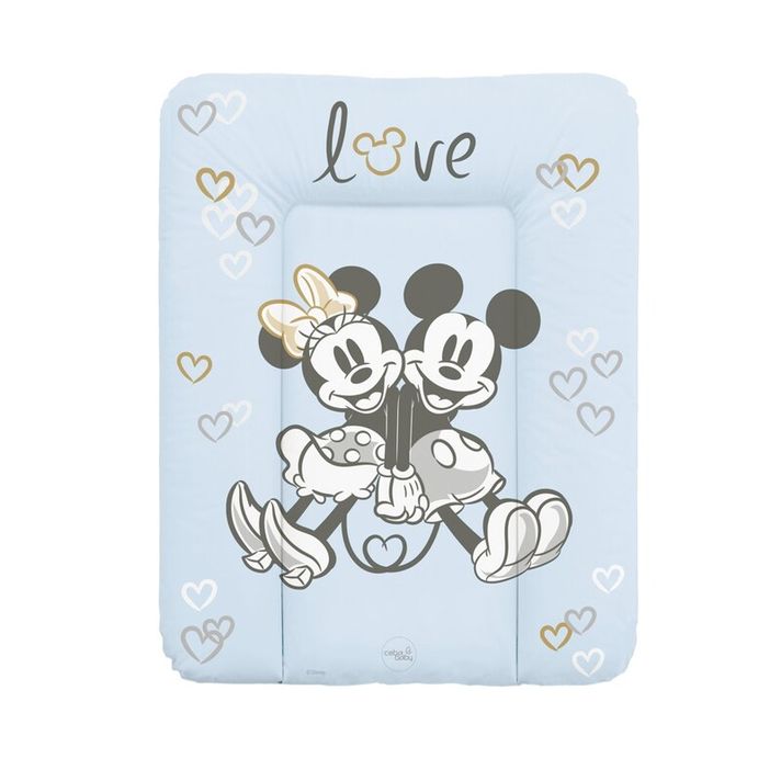 CEBA - Podložka prebaľovacia mäkká na komodu 50x70 Disney Minnie & Mickey Blue