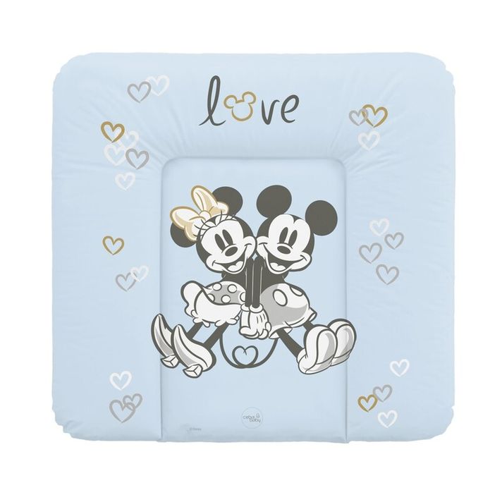 CEBA - Podložka prebaľovacia mäkká na komodu 75x72 Disney Minnie & Mickey Blue