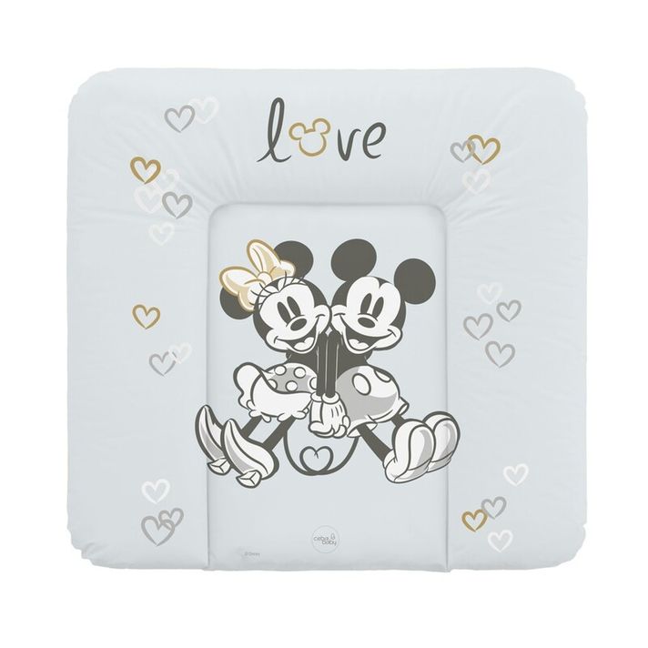 CEBA - Podložka prebaľovacia mäkká na komodu 75x72 Disney Minnie & Mickey Grey