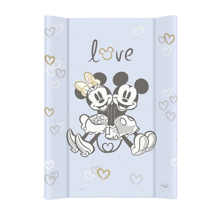 CEBA - Podložka prebaľovacia s pevnou doskou COMFORT 50x70 Disney Minnie & Mickey Blue