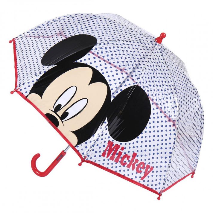 CERDÁ - Detský dáždnik MICKEY MOUSE Transparent, 2400000617