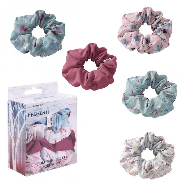 CERDÁ - Scrunchies gumičky do vlasov 5ks DISNEY FROZEN, 2500001912