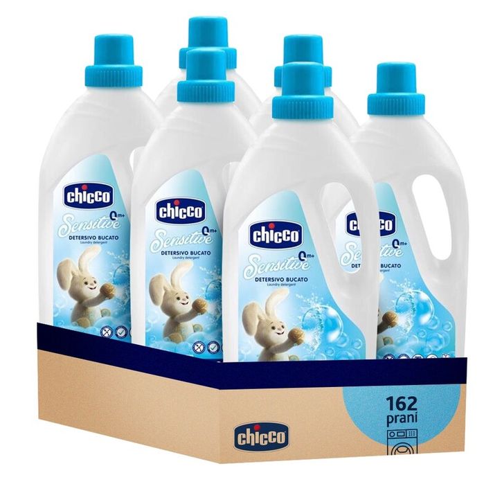 CHICCO - 6x Prostriedok prací detský Sensitive 1,5 l (27 praní)