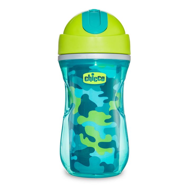 CHICCO - Hrnček Chicco Športový termo so slamkou 266 ml, zelený 14m+