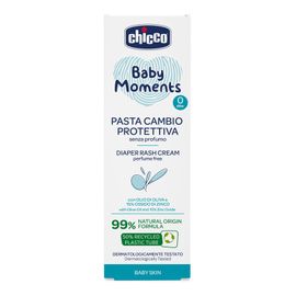 CHICCO - Krém na detský zadoček Baby Moments bez parfému s 99% prírodných zložiek 100ml, 0m+