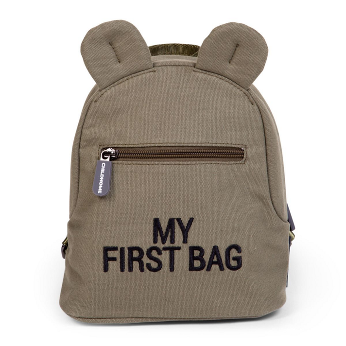 CHILDHOME - Detský batoh My First Bag Canvas Khaki