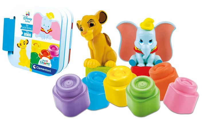 CLEMENTONI - Clemmy baby - Disney set s knižkou a kockami