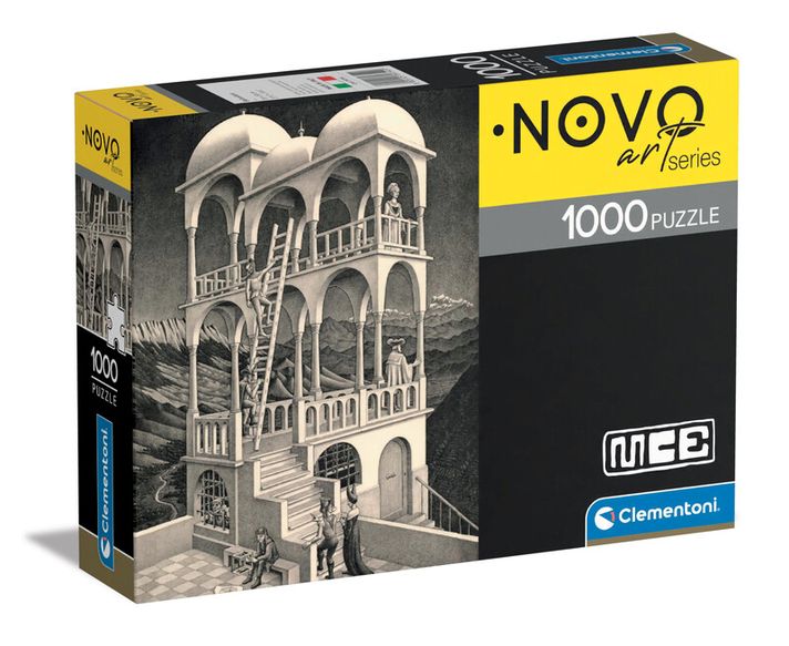 CLEMENTONI - Puzzle 1000 dielikov - Art NOVO - M. C. Escher-Belvedere