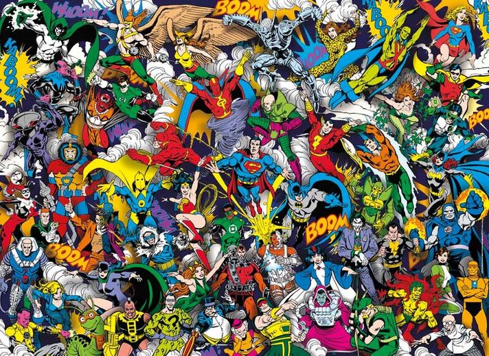 CLEMENTONI - Puzzle 1000 dielikov Impossible - DC Comics