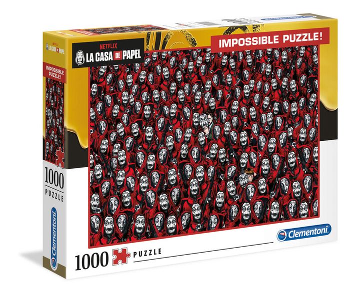 CLEMENTONI - Puzzle 1000 dielikov Impossible - La Casa de Papel