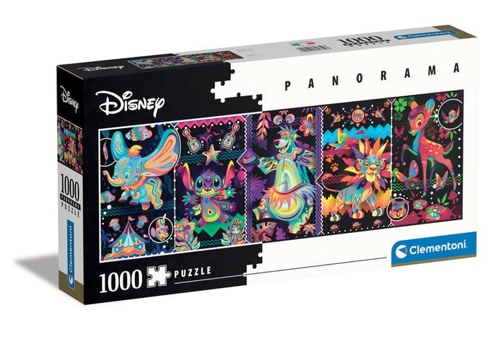 CLEMENTONI - Puzzle 1000 dielikov panorama - Disney Joys