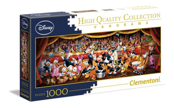 CLEMENTONI - Puzzle 1000 dielikov panorama - Disney orchester