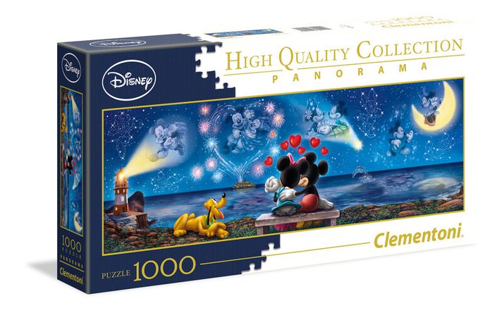 CLEMENTONI - Puzzle 1000 dielikov panorama - Mickey a Minnie
