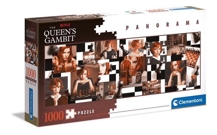CLEMENTONI - Puzzle 1000 dielikov panoráma - The Queen's Gambit